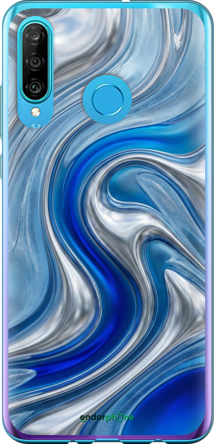 Силіконовий чехол Liquid Chrome для Huawei P30 Lite - 6781u-1651 изображение 