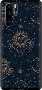 TPU чехол Celestial Harmony: Sun & Moon Gold Mystic Pattern для Huawei P30 Pro - 6778b-1621 изображение 