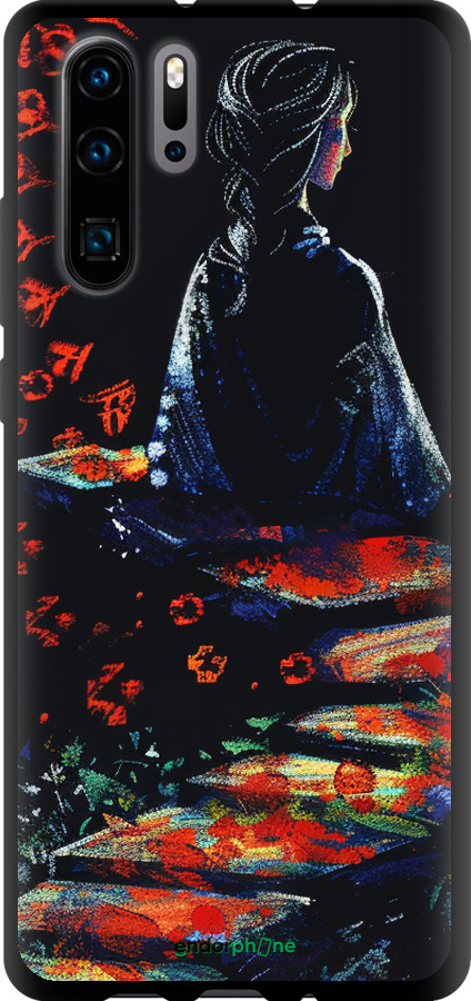 TPU чехол Мечтательная девушка для Huawei P30 Pro - 6042b-1621 изображение 