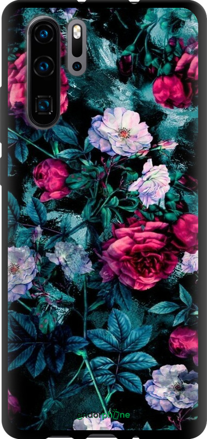 TPU чехол Сад та троянди для Huawei P30 Pro - 6483b-1621 изображение 