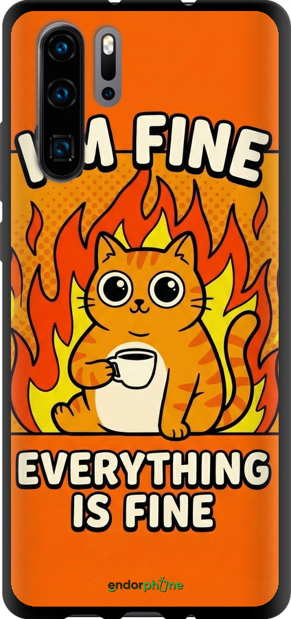 TPU чехол Funny Cat для Huawei P30 Pro - 6786b-1621 изображение 