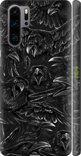 3D пластиковый матовый чехол Воронья ярость для Huawei P30 Pro - 6474m-1621 изображение 