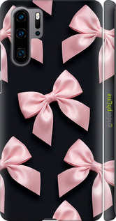 3D пластиковый матовый чехол Coquette Ribbons Dark Coquette для Huawei P30 Pro - 6767m-1621 изображение 