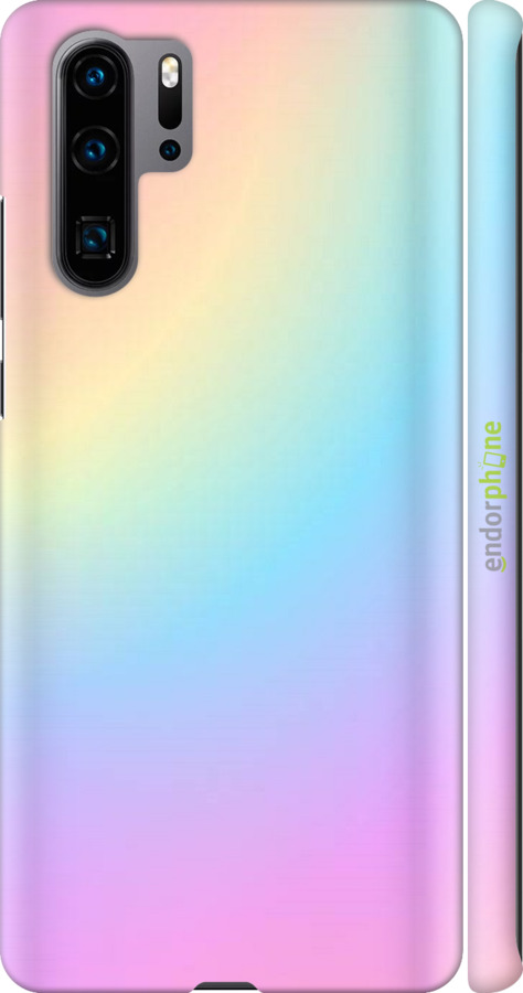 

3D пластиковий матовий чохол "Веселка 2" для Huawei P30 Pro, Рожевий