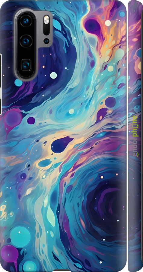 3D пластиковый матовый чехол Арт акварель для Huawei P30 Pro - 6329m-1621 изображение 