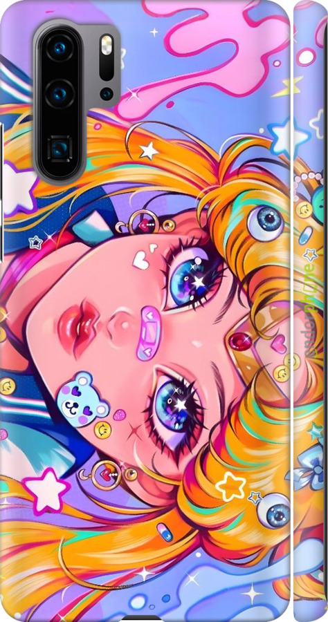 3D пластиковий матовий чехол Сейлор Мун 4 для Huawei P30 Pro - 6353m-1621 изображение 