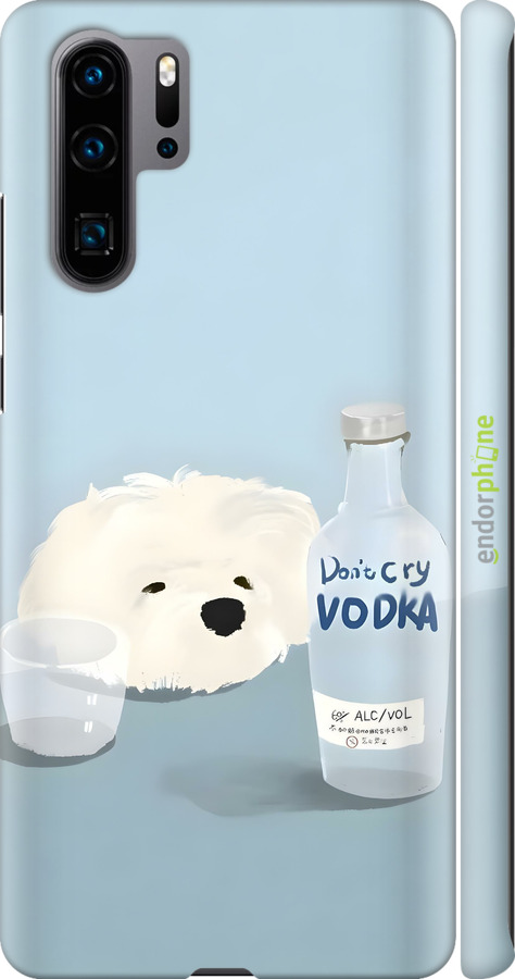 3D пластиковий матовий чехол Пес водка для Huawei P30 Pro - 6368m-1621 изображение 