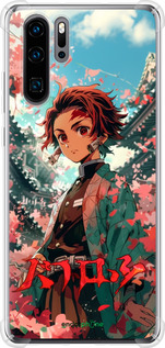 Силіконовий протиударний с посиленими кутами чехол Tanjiro Kamado для Huawei P30 Pro - 6132sp-1621 изображение 