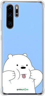Силикон с усиленными углами чехол Милый мишка для Huawei P30 Pro - 6357sp-1621 изображение 