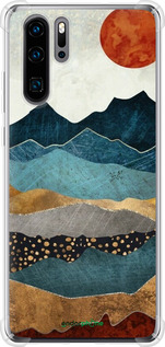 Силикон с усиленными углами чехол Янтарный закат для Huawei P30 Pro - 6475sp-1621 изображение 