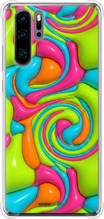 Силикон с усиленными углами чехол Y2K Jelly Dream для Huawei P30 Pro - 6780sp-1621 изображение 