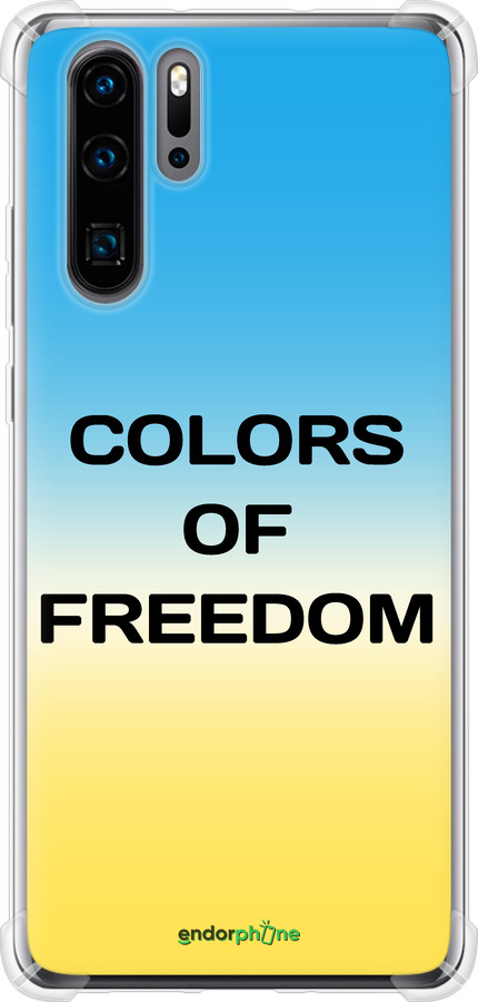 Силіконовий протиударний с посиленими кутами чехол Colors of Freedom для Huawei P30 Pro - 5453sp-1621 изображение 