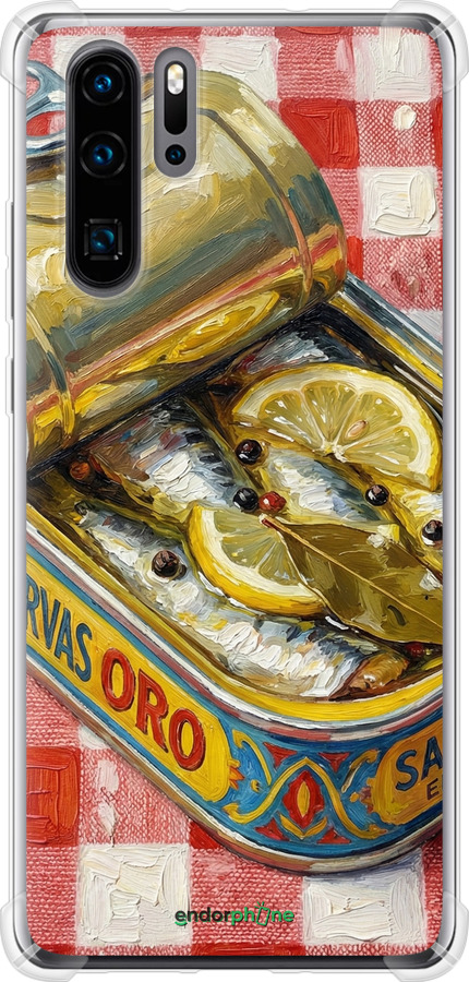 Силіконовий протиударний с посиленими кутами чехол Vintage Sardine Tin Phone для Huawei P30 Pro - 6772sp-1621 изображение 