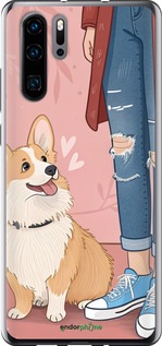 Силіконовий чехол Корги 3 для Huawei P30 Pro - 6707u-1621 изображение 