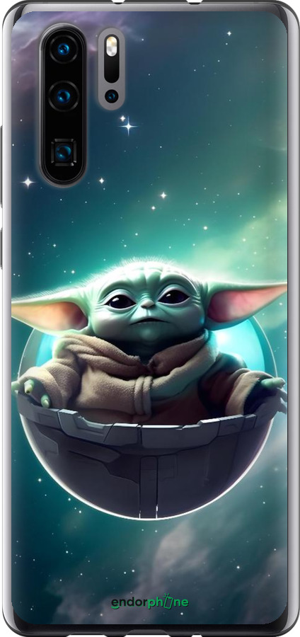 Силіконовий чехол Малышь йода для Huawei P30 Pro - 6294u-1621 изображение 