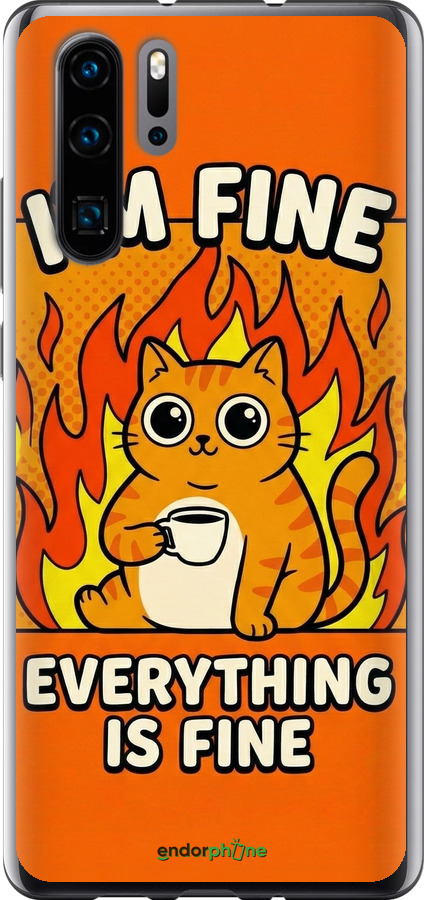 2D пластиковый чехол Funny Cat для Huawei P30 Pro - 6786t-1621 изображение 