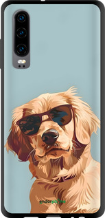 TPU чехол Пес в очках для Huawei P30 - 6381b-1622 изображение 
