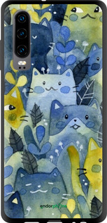 TPU чехол С изображением кошачьего леса для Huawei P30 - 6447b-1622 изображение 