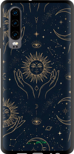 TPU чехол Celestial Harmony: Sun & Moon Gold Mystic Pattern для Huawei P30 - 6778b-1622 изображение 