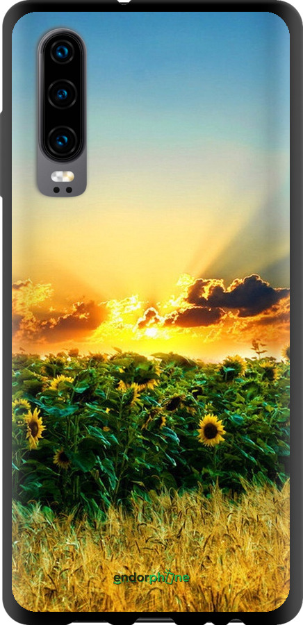 

TPU чорний чохол "Україна" для Huawei P30