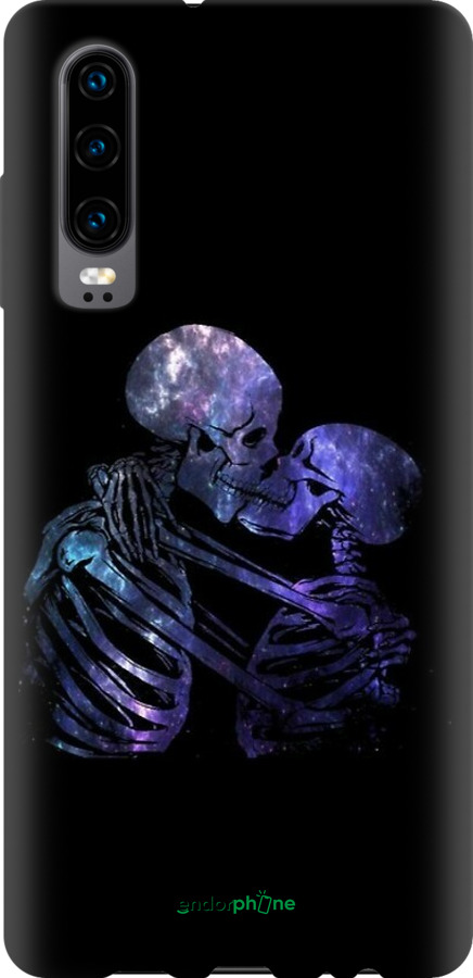 TPU чехол С изображением скелета для Huawei P30 - 6537b-1622 изображение 
