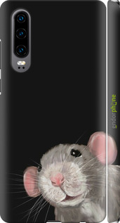 3D пластиковый матовый чехол The Peeking Rat для Huawei P30 - 6442m-1622 изображение 