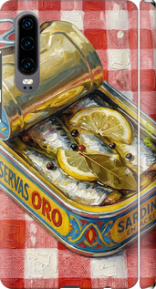 3D пластиковый матовый чехол Vintage Sardine Tin Phone для Huawei P30 - 6772m-1622 изображение 