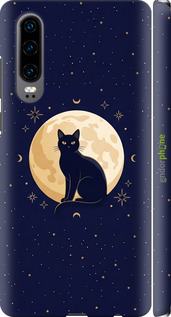 3D пластиковый матовый чехол 'Cute Cat Celestial/Witchy' для Huawei P30 изображение 5