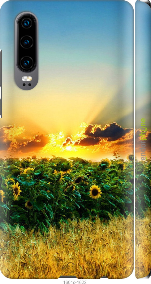 

3D пластиковий матовий чохол "Україна" для Huawei P30