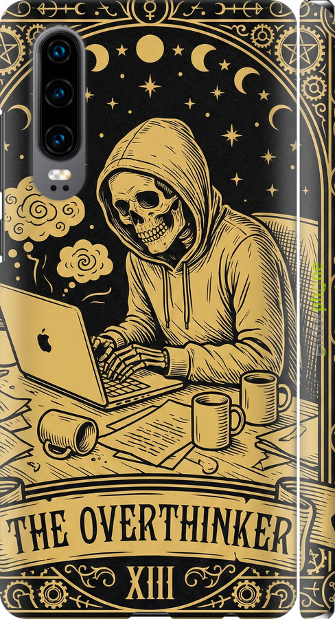 3D пластиковый матовый чехол The Overthinker для Huawei P30 - 6774m-1622 изображение 