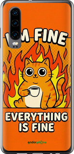 Силіконовий чехол Funny Cat для Huawei P30 - 6786u-1622 изображение 