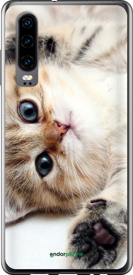 Силіконовий чехол Котик для Huawei P30 - 6024u-1622 изображение 