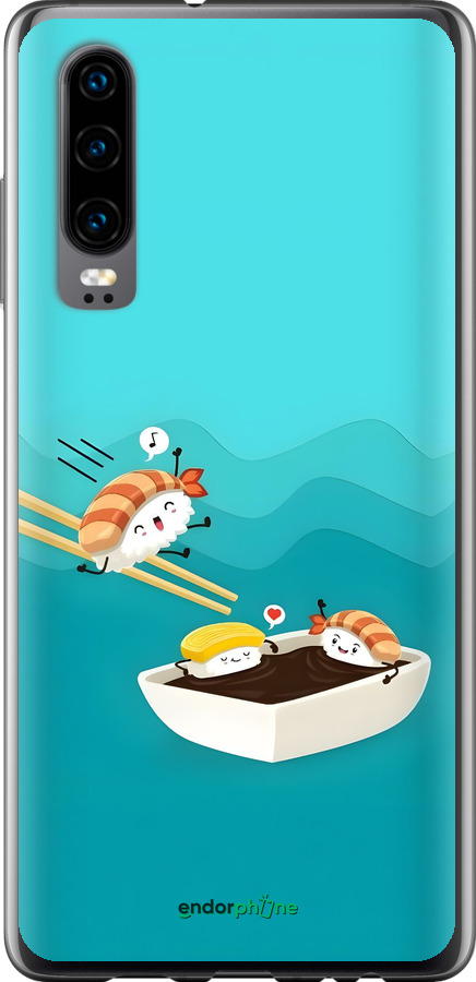 Силиконовый чехол Суши для Huawei P30 - 6354u-1622 изображение 