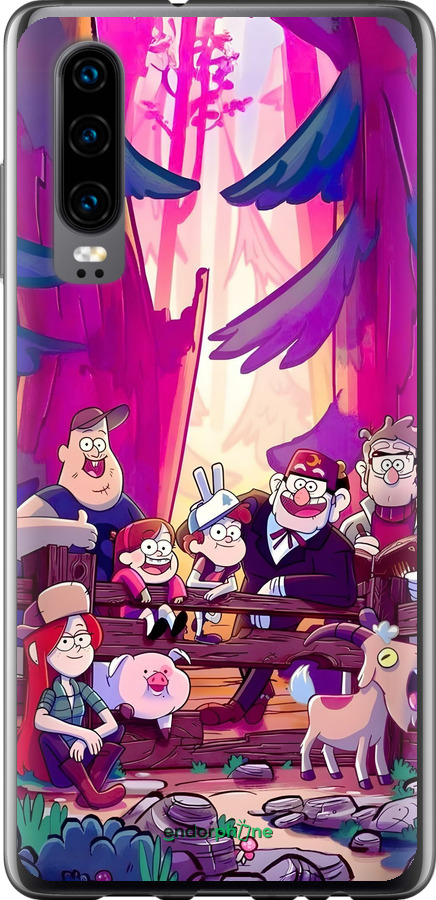 Силиконовый чехол Гравити Фолз для Huawei P30 - 6365u-1622 изображение 