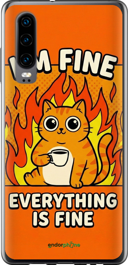 Силіконовий чехол Funny Cat для Huawei P30 - 6786u-1622 изображение 
