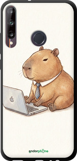 TPU чехол Funny Capybara CEO Working для Huawei P40 Lite E - 6777b-1875 изображение 