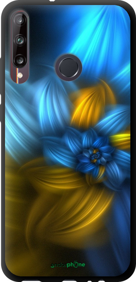 

TPU чорний чохол "Візерунок 46" для Huawei P40 Lite E, Синій