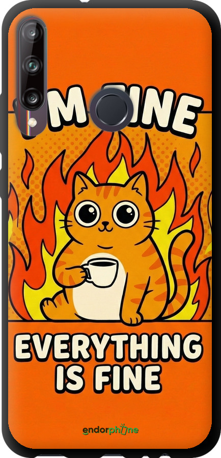 TPU чехол Funny Cat для Huawei P40 Lite E - 6786b-1875 изображение 