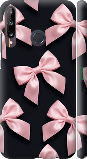 3D пластиковый матовый чехол Coquette Ribbons Dark Coquette для Huawei P40 Lite E - 6767m-1875 изображение 