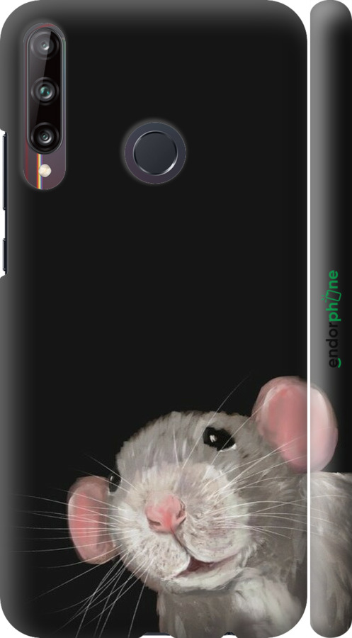 3D пластиковый матовый чехол The Peeking Rat для Huawei P40 Lite E - 6442m-1875 изображение 