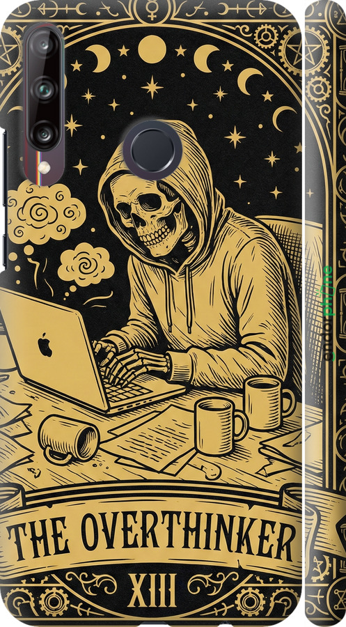 3D пластиковый матовый чехол The Overthinker для Huawei P40 Lite E - 6774m-1875 изображение 