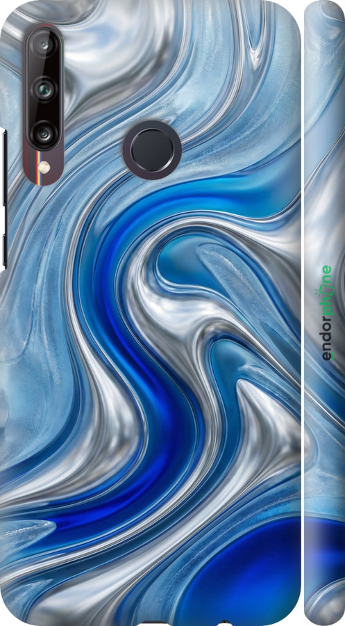 3D пластиковый матовый чехол Liquid Chrome для Huawei P40 Lite E - 6781m-1875 изображение 