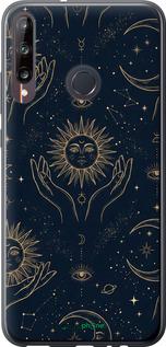 2D пластиковый чехол 'Celestial Harmony: Sun & Moon Gold Mystic Pattern' для Huawei P40 Lite E изображение 9