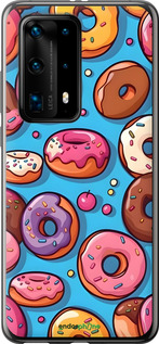 Силиконовый чехол Пончики для Huawei P40 Pro Plus - 6318u-1917 изображение 