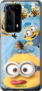 Силиконовый чехол Миньоны для Huawei P40 Pro Plus - 6386u-1917 изображение 
