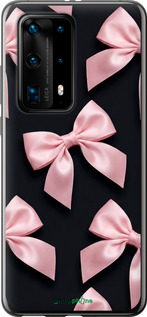 Силиконовый чехол Coquette Ribbons Dark Coquette для Huawei P40 Pro Plus - 6767u-1917 изображение 