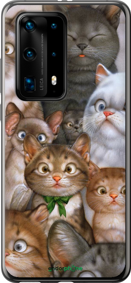

Силіконовий чохол "Коти" для Huawei P40 Pro Plus