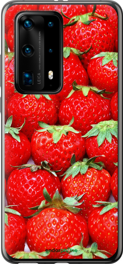 Силіконовий чехол Полуниця для Huawei P40 Pro Plus - 6020u-1917 изображение 