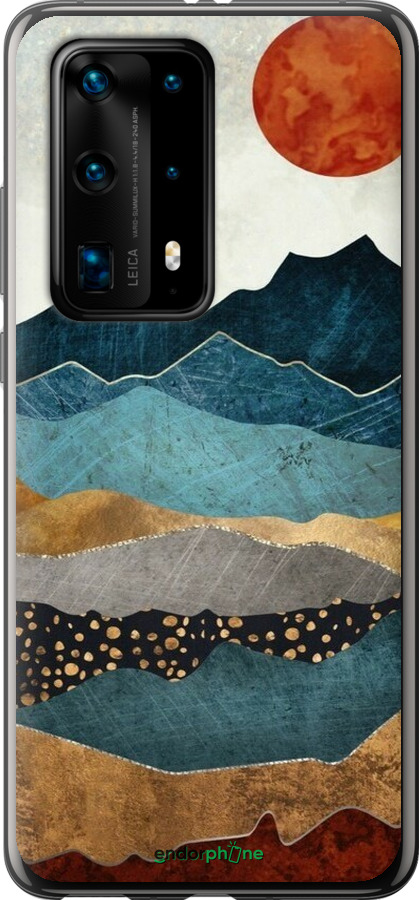 Силиконовый чехол Янтарный закат для Huawei P40 Pro Plus - 6475u-1917 изображение 