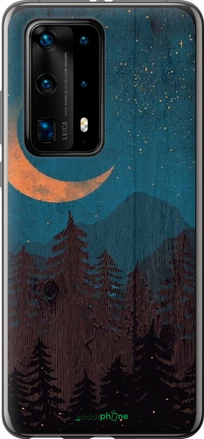 Силіконовий чехол Зоряний ліс для Huawei P40 Pro Plus - 6480u-1917 изображение 
